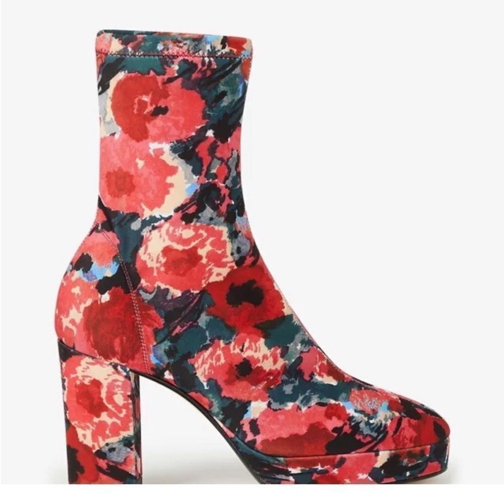 Kenzo Glove Watercolors Platform Ankle Boots size 36 / US 6